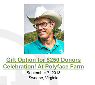 Gift Option for $250 Donation from Polyface Farms