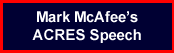 Mark McAFee's ACRES Speech
