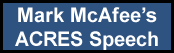 Mark McAFee's ACRES Speech